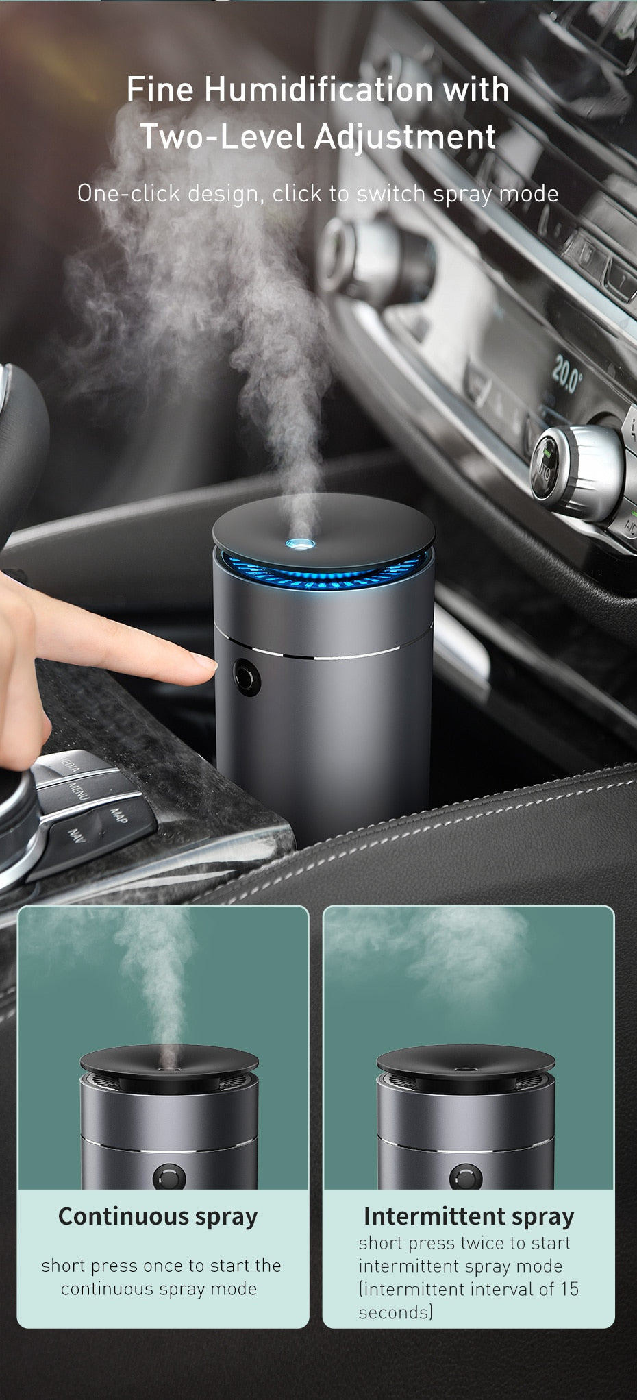 Car Diffuser Humidifier &amp; Air Purifier