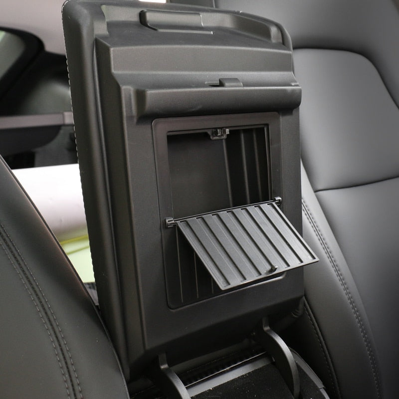 Push-Type Armrest Hidden Storage Box