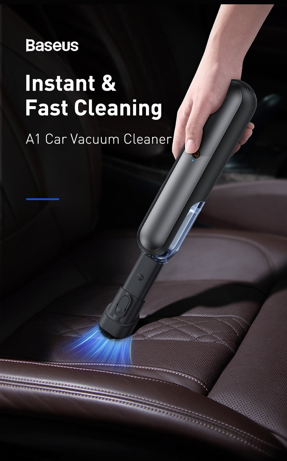 4000Pa Wireless Car Vacuum Cleaner