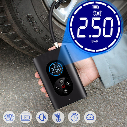 Cordless Car and Bicycle Tire Inflator, Electric Bike Pump Accessory