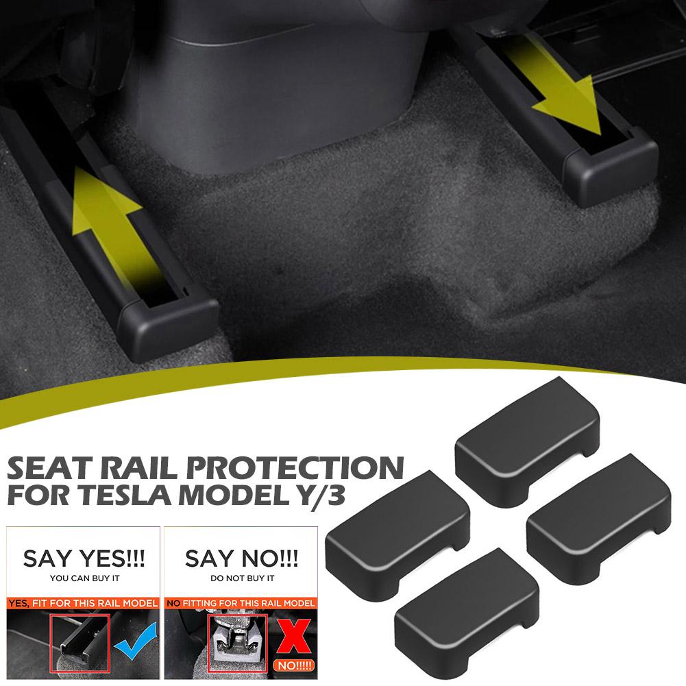 Tesla 3/ Y Rear Seat Slide Rail Plug Protection