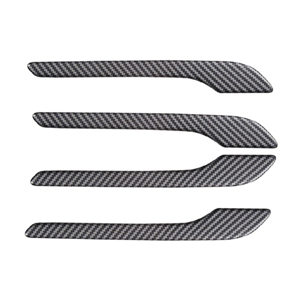 4pcs Carbon Fiber ABS Car Door Handle Stickers