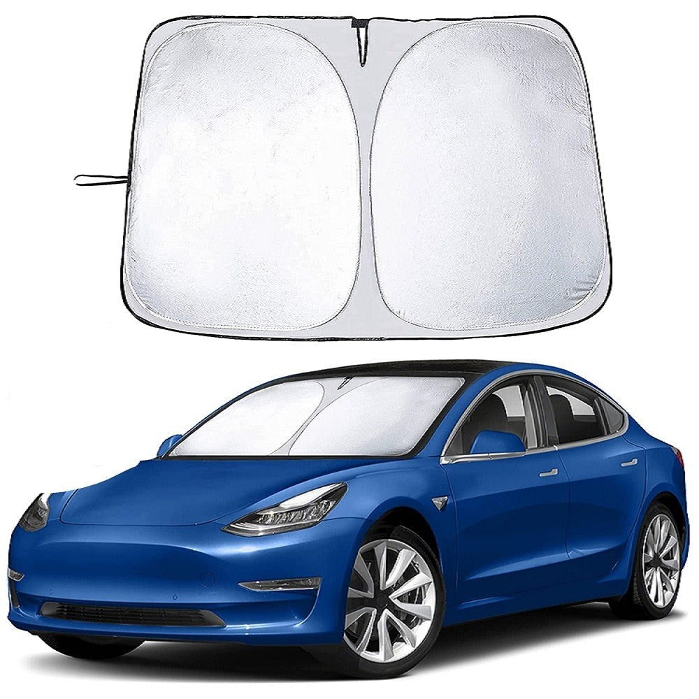 Foldable Windshield Sunshade for Tesla Model 3/Y/X/S