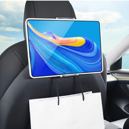 360° Rotating Back Seat Phone and Tablet Holder with 2 Hooks for Tesla Model 3/Y