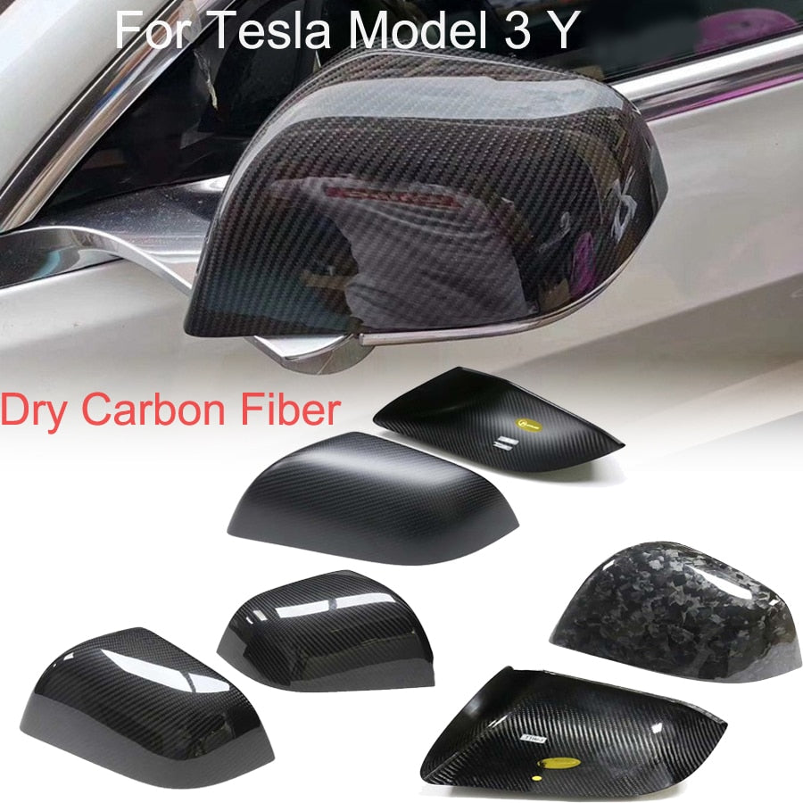 Carbon Fiber side Mirror Cover for Tesla Model 3/Y